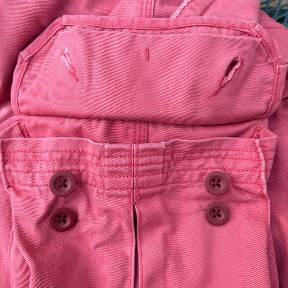 VTG Polo Ralph Lauren Shorts Sz 33 Red Cargo Pockets Relaxed Y2K Outdoor Casual - Picture 6 of 12